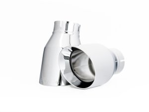 Audi A4 Performance Exhaust - Rear - AWE Tuning - Cat-Back Touring Dual Outlet - Chrome Silver - `17-`27